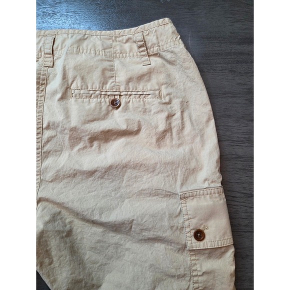 Lauren Ralph Lauren Women's Khaki Cargo Capris Size 8 Adjustable Hem - Picture 6 of 7
